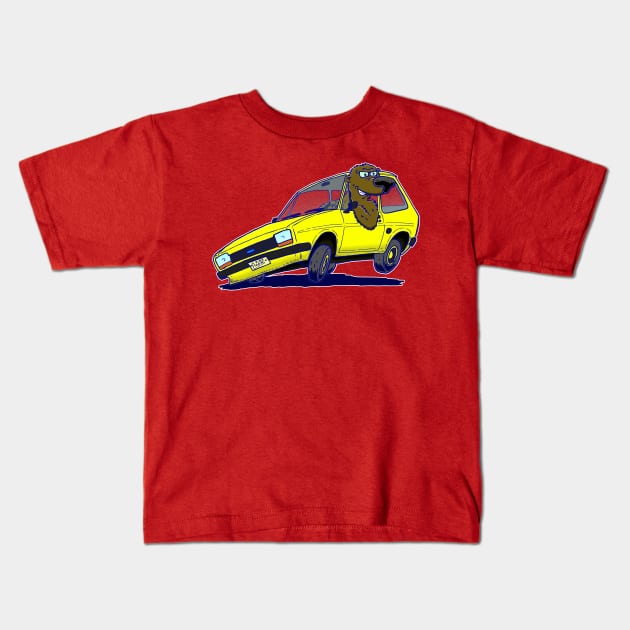 Ford Fiesta MK1 just the car Kids T-Shirt by Andres7B9